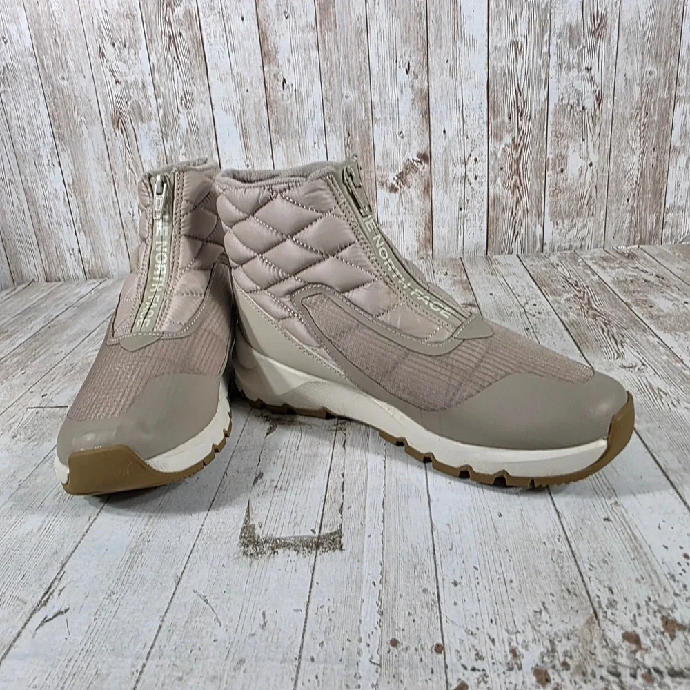 The North Face ThermoBall Progressive Zip II Boots Taupe Tan Womens 7 NF0A4O9D